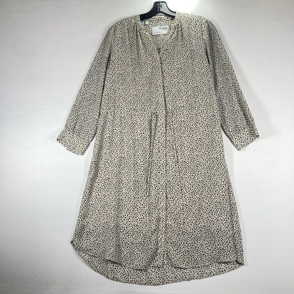 Anthropologie Select Femme Shirt Dress Midi Size 36 Long Sleeve Button UP
